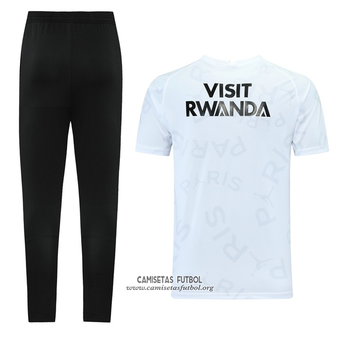 Chandal del Paris Saint-Germain Jordan Manga Corta 2021 Blanco